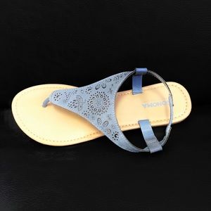 Blue sandals
